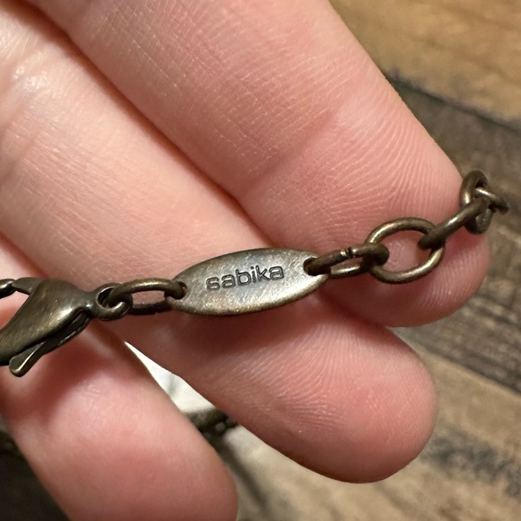 Sabika Bronze Three Strand Necklace - Picture 3 of 3